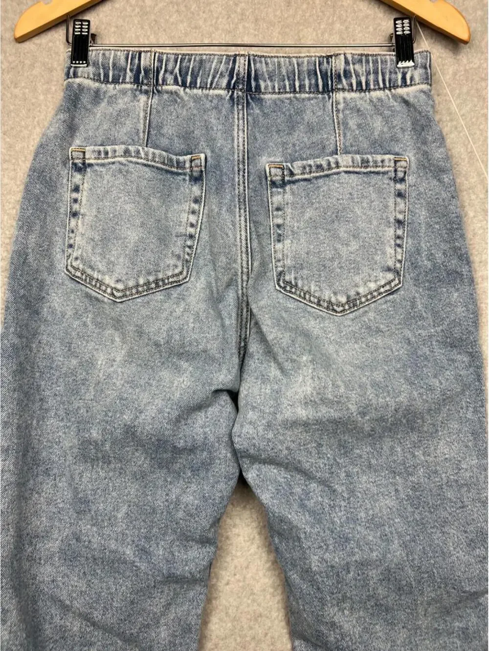 90s Y2k Hollister Curvy High Rise Mom Jeans Womens S Vintage Stretch Light wash